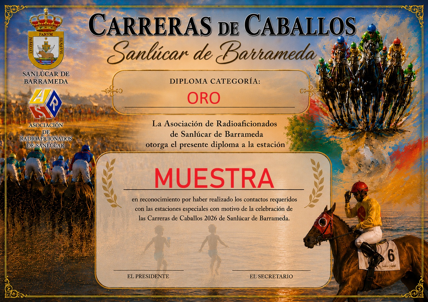 Muestra Diploma Carreras de Caballos de Sanlúcar 2026